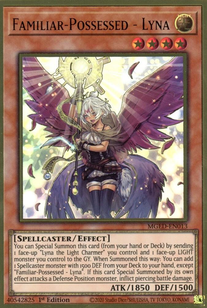 Familiar Possessed Lyna MGED-EN013 (Maximum Gold: El Dorado)  - 1st Edition