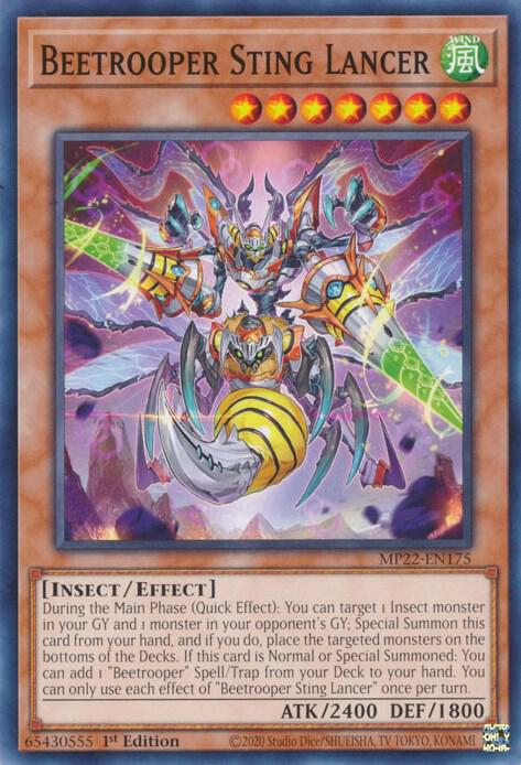 Beetrooper Sting Lancer MP22-EN175 (2022 Tin of the Pharaoh's Gods)  - 1st Edition