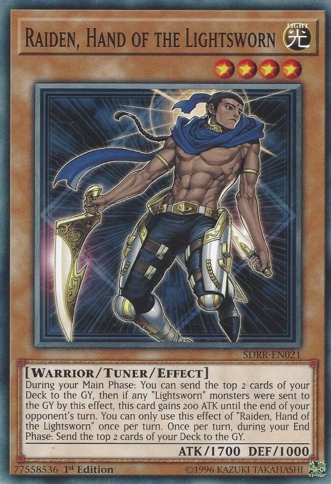 Raiden Hand of the Lightsworn SDRR-EN021 (Structure Deck: Rokket Revolt)  - 1st Edition