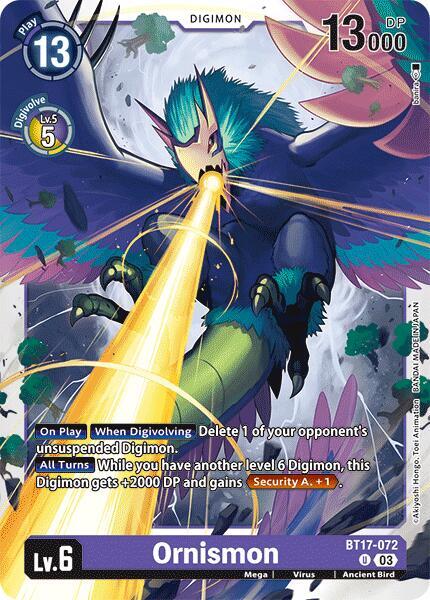 Ornismon BT17-072 U (Secret Crisis) 