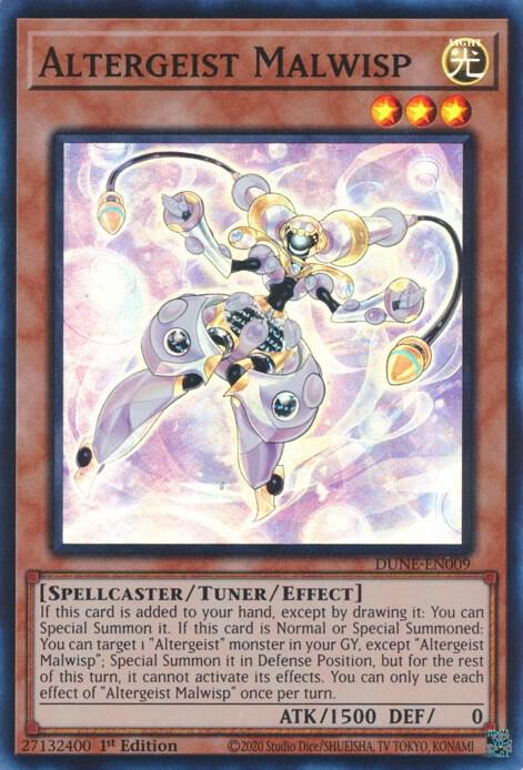 Altergeist Malwisp DUNE-EN009 (Duelist Nexus)  - 1st Edition