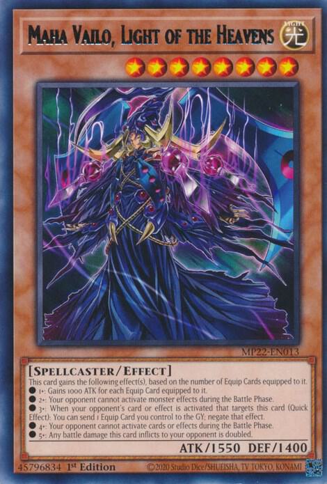 Maha Vailo Light of the Heavens MP22-EN013 (2022 Tin of the Pharaoh's Gods)  - 1st Edition