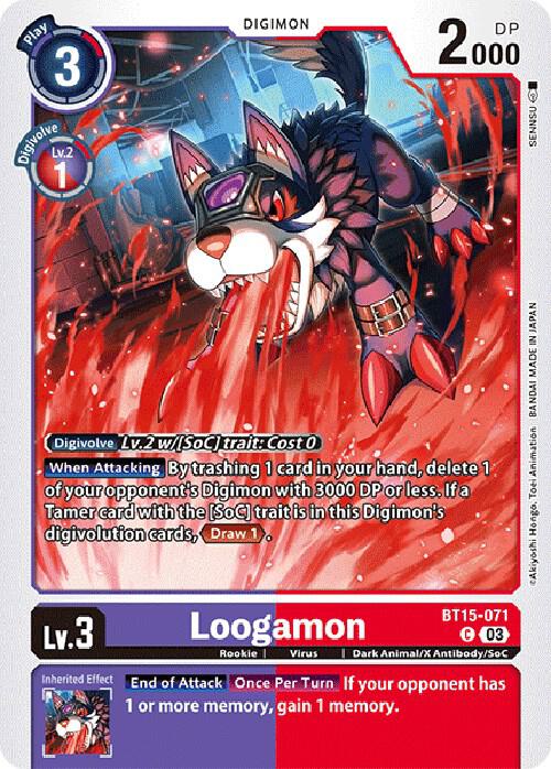 Loogamon BT15-071 C (Exceed Apocalypse) 