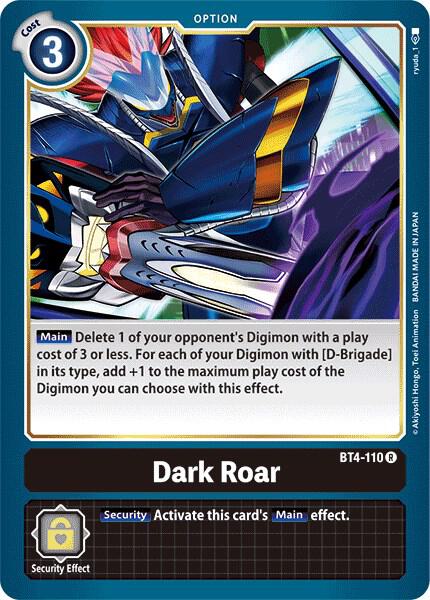 Dark Roar BT4-110 R (Great Legend) 