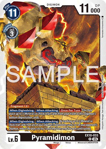 Pyramidimon EX10-033 R (Sinister Order)  - Foil
