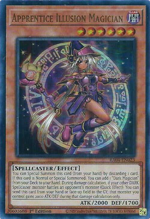 Apprentice Illusion Magician UR RA04-EN023 (Quarter Century Stampede)  - 1st Edition