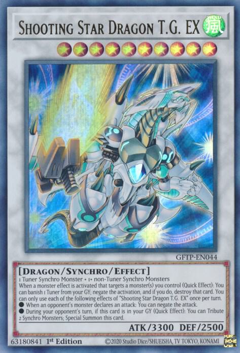 Shooting Star Dragon T.G. EX GFTP-EN044 (Ghosts From the Past)  - 1st Edition