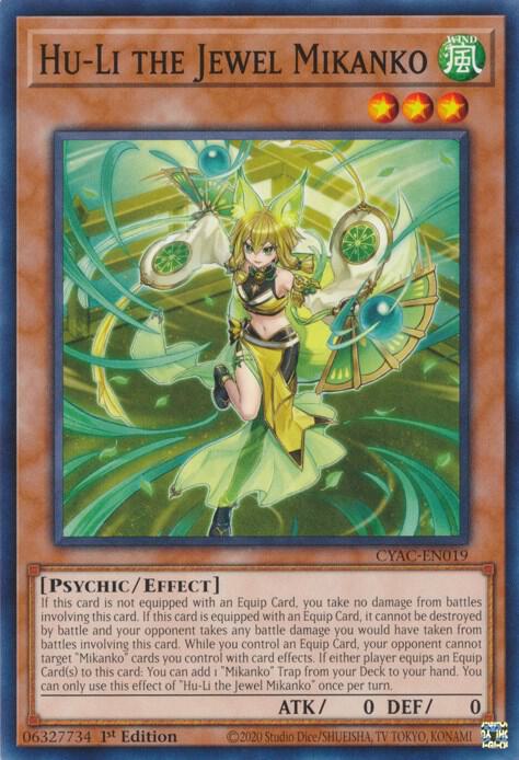 Hu-Li the Jewel Mikanko CYAC-EN019 (Cyberstorm Access)  - 1st Edition