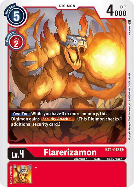 Flarerizamon BT1-018 C (Release Special Booster 1.0) 