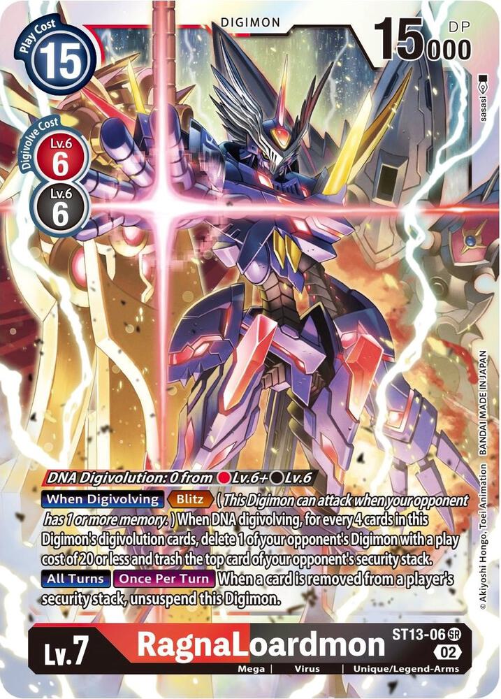 RagnaLoardmon ST13-06 SR (Starter Deck 13: Ragnaloardmon)  - Foil