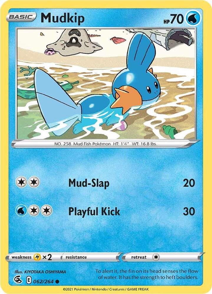 Mudkip 062/264 (SWSH08: Fusion Strike) 
