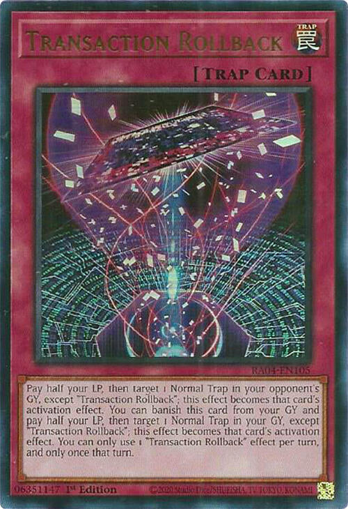 Transaction Rollback UR RA04-EN105 (Quarter Century Stampede)  - 1st Edition