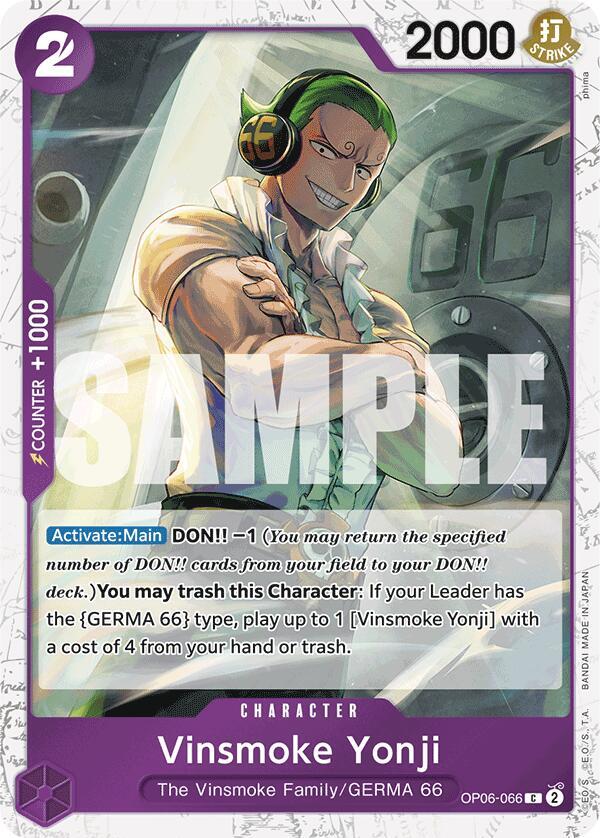 Vinsmoke Yonji OP06-066 (Premium Booster -The Best-)  - Jolly Roger Foil
