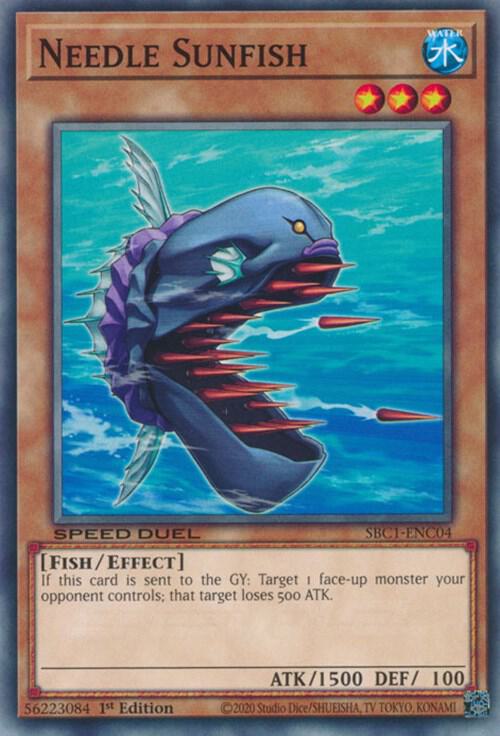 Needle Sunfish SBC1-ENC04 (Speed Duel: Streets of Battle City)  - 1st Edition