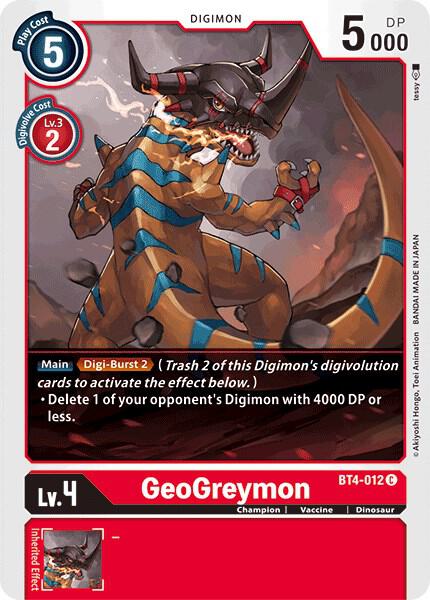 GeoGreymon BT4-012 C (Great Legend) 