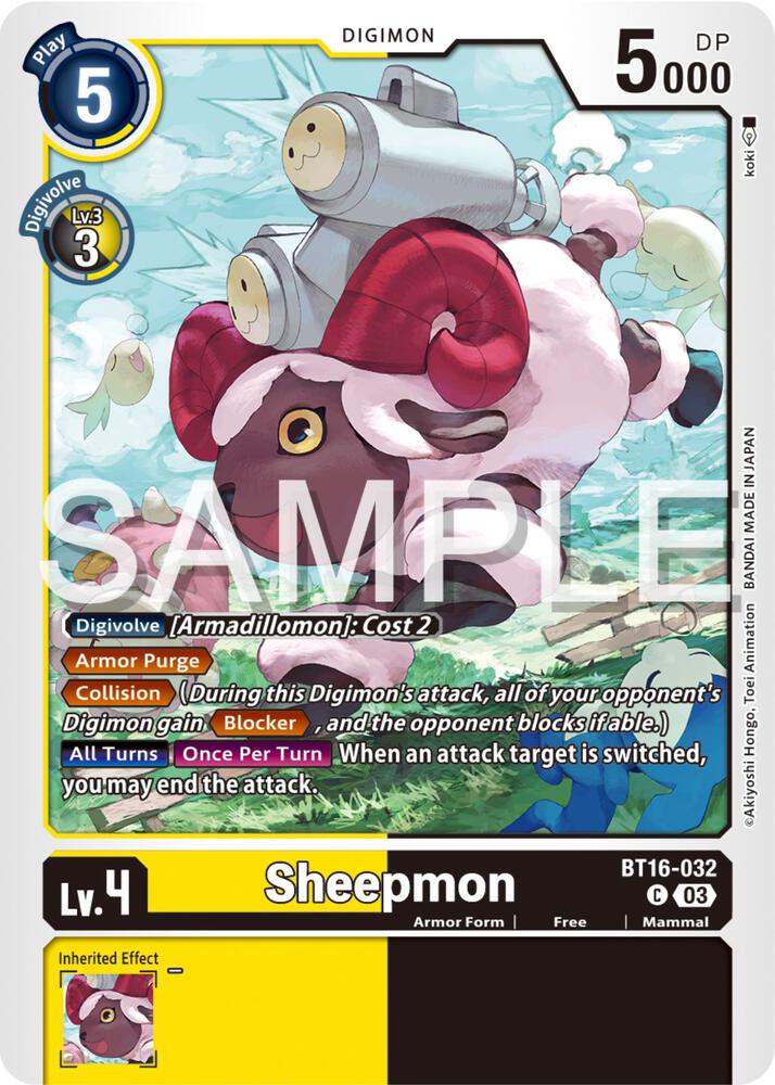 Sheepmon BT16-032 C (Beginning Observer) 
