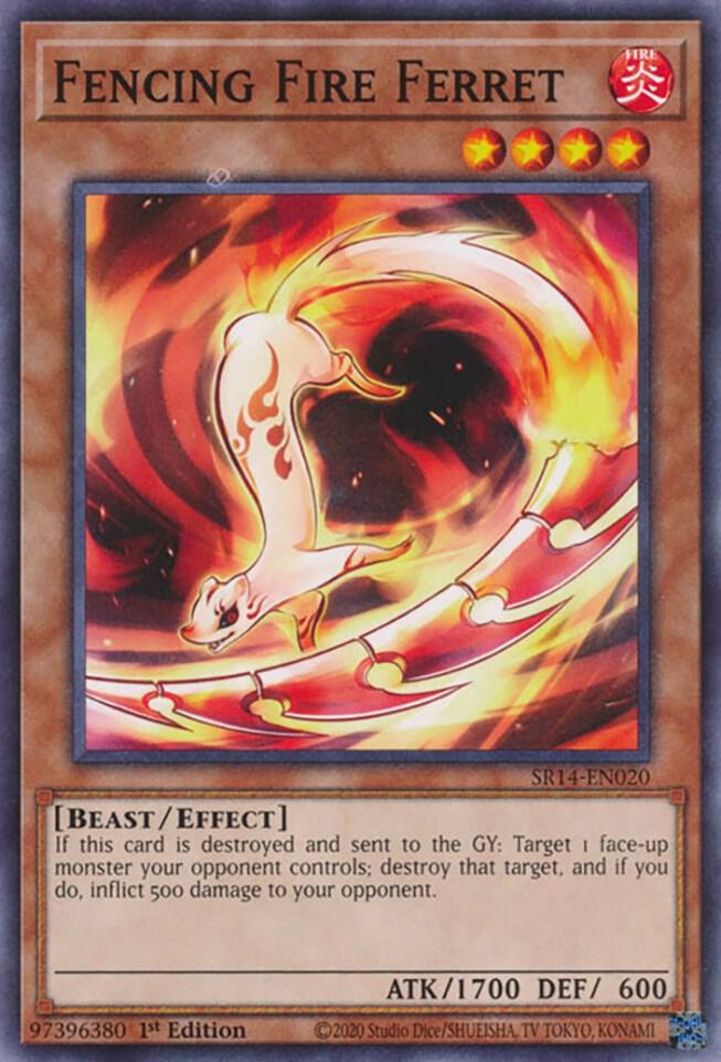 Fencing Fire Ferret SR14-EN020 (Structure Deck: Fire Kings)  - 1st Edition