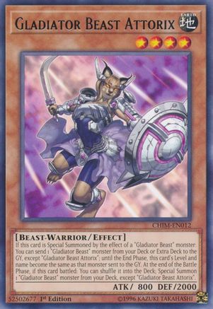 Gladiator Beast Attorix (CHIM-EN012) - Rare - Unlimited - Chaos Impact