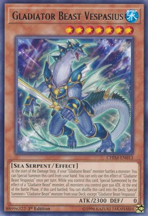 Gladiator Beast Vespasius (CHIM-EN013) - Rare - Unlimited - Chaos Impact