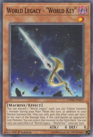 World Legacy - "World Key" (CHIM-EN021) - Common - Unlimited - Chaos Impact