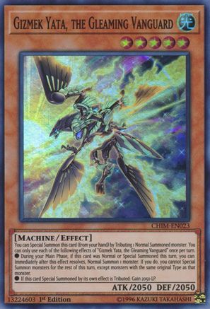 Gizmek Yata, the Gleaming Vanguard (CHIM-EN023) - Super Rare - Chaos Impact