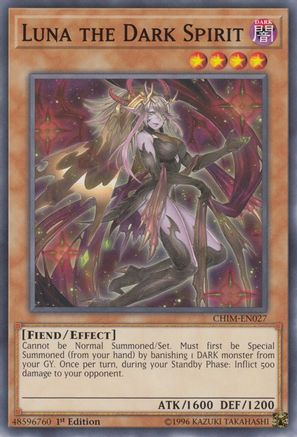 Luna the Dark Spirit (CHIM-EN027) - Common - Chaos Impact