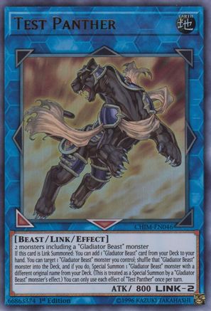 Test Panther (CHIM-EN046) - Ultra Rare - Unlimited - Chaos Impact