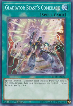 Gladiator Beast's Comeback (CHIM-EN056) - Common - Chaos Impact