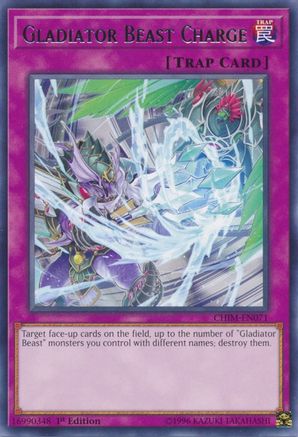 Gladiator Beast Charge (CHIM-EN071) - Rare - Chaos Impact