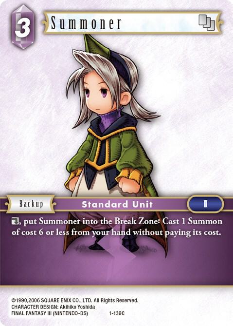 Summoner - Luneth 1-139C (Opus I) 