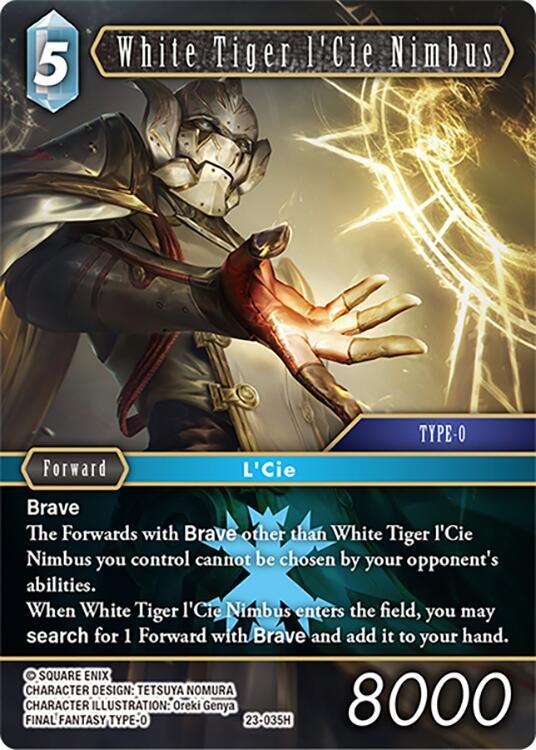 White Tiger l'Cie Nimbus 23-035H (Hidden Trials)  - Foil