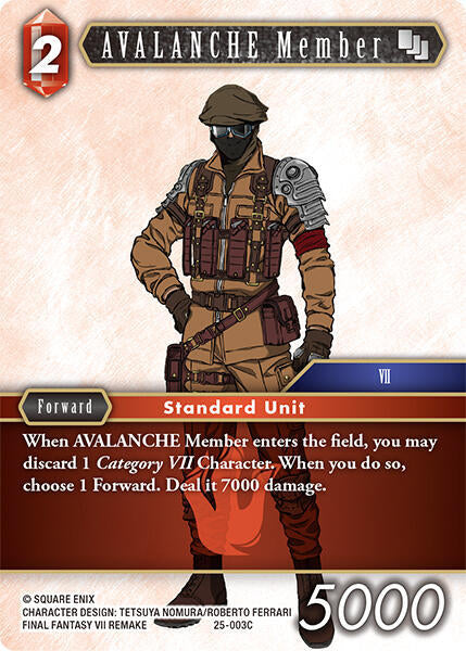 AVALANCHE Member 25-003C (Tears of the Planet) 