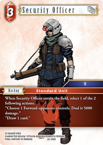 Security Officer 25-008C (Tears of the Planet) 