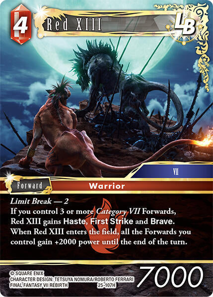 Red XIII 25-107H (Tears of the Planet) 