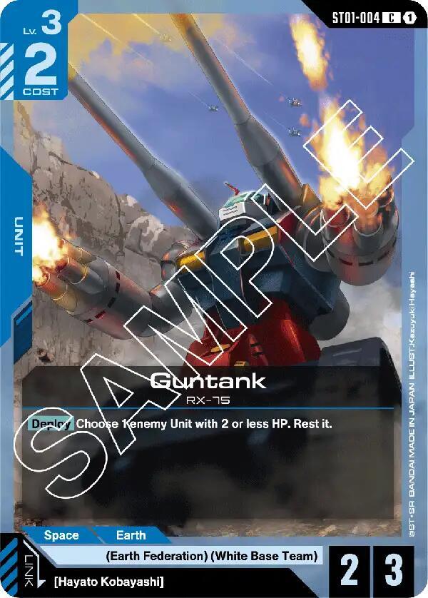 Guntank ST01-004 (Starter Deck 01: Heroic Beginnings) 