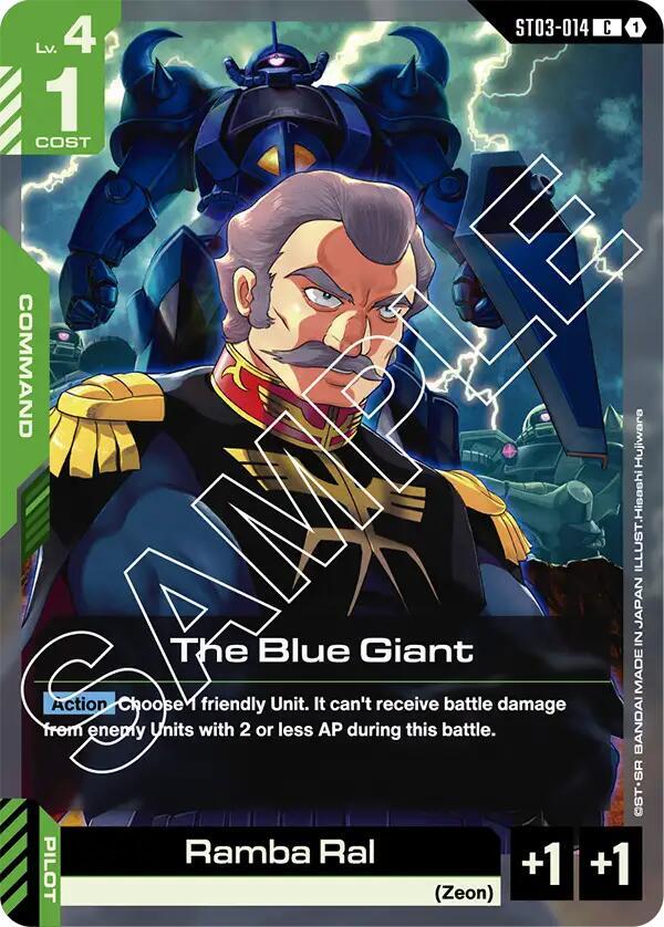 The Blue Giant ST03-014 (Starter Deck 03: Zeon's Rush) 