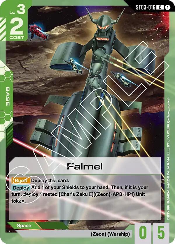 Falmel ST03-016 (Starter Deck 03: Zeon's Rush) 