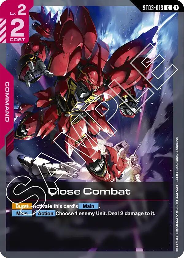 Close Combat ST03-013 (Starter Deck 03: Zeon's Rush) 