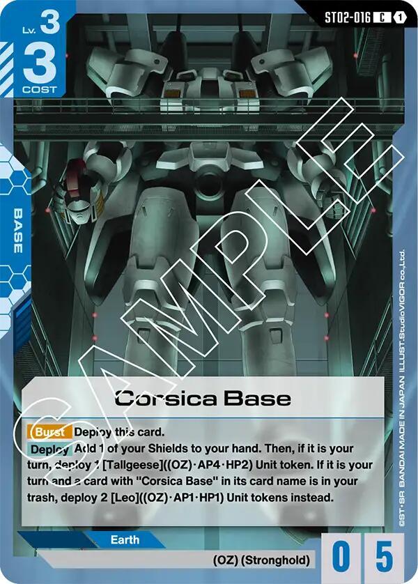 Corsica Base ST02-016 (Starter Deck 02: Wings of Advance) 