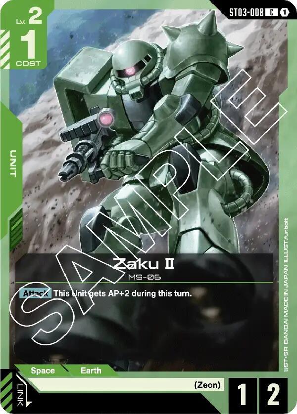 Zaku II ST03-008 (Starter Deck 03: Zeon's Rush) 