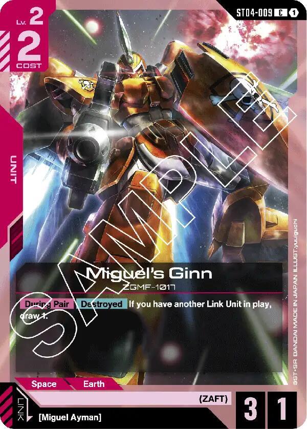 Miguels Ginn ST04-009 (Starter Deck 04: SEED Strike) 