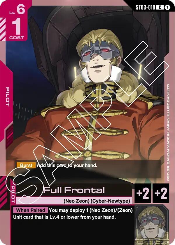 Full Frontal ST03-010 (Starter Deck 03: Zeon's Rush) 