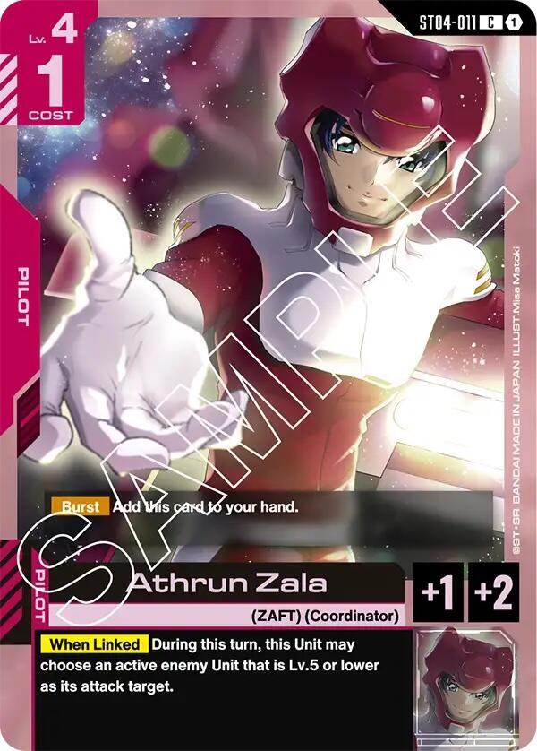 Athrun Zala ST04-011 (Starter Deck 04: SEED Strike) 