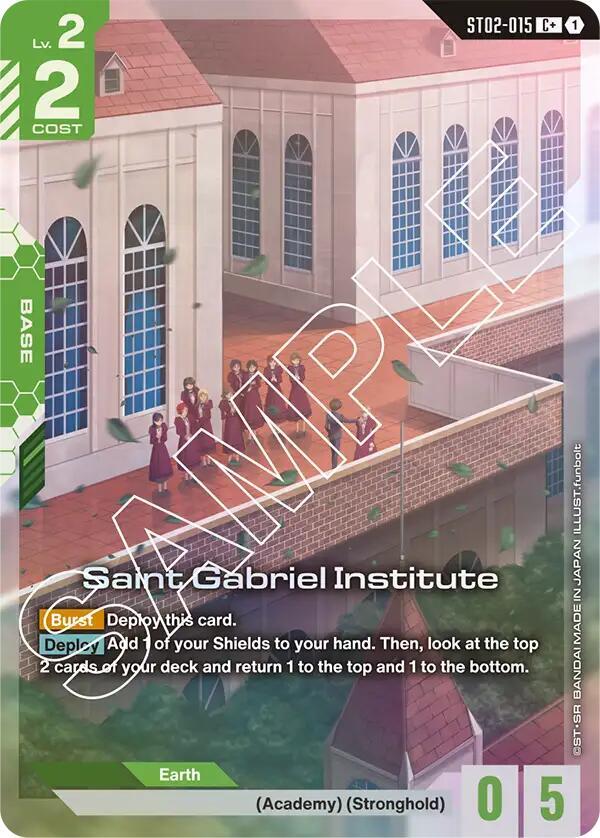Saint Gabriel Institute ST02-015 (Starter Deck 02: Wings of Advance)  - Holofoil