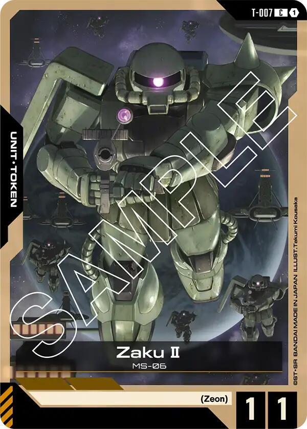 Zaku II Token T-007 (Starter Deck 03: Zeon's Rush) 