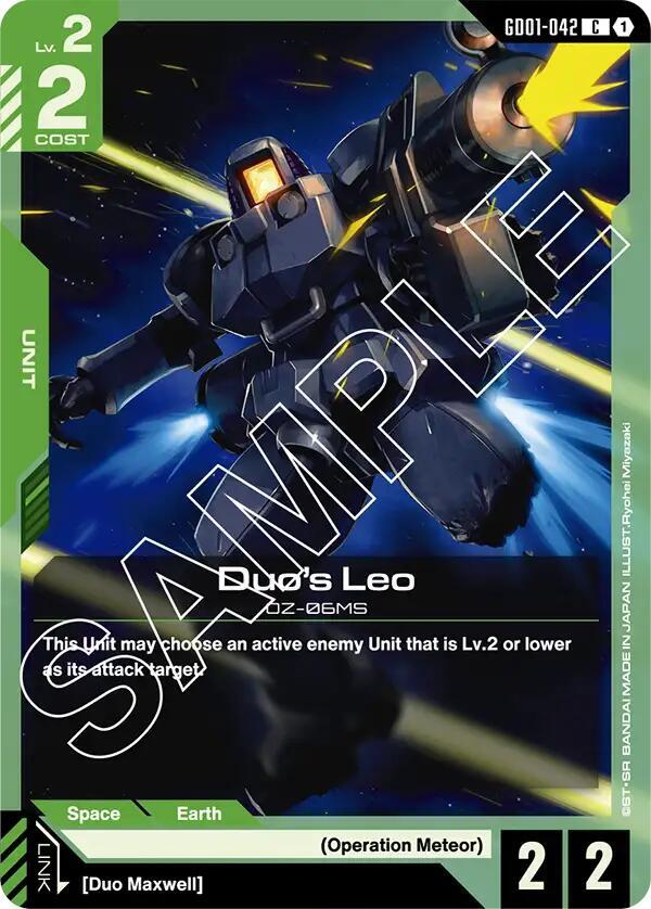 Duo's Leo GD01-042 (Newtype Rising) 