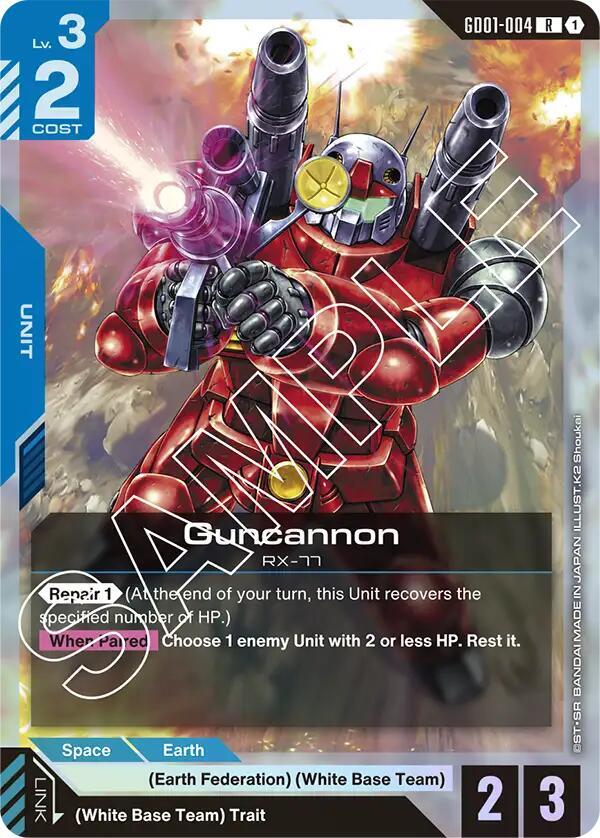 Guncannon GD01-004 (Newtype Rising)  - Holofoil