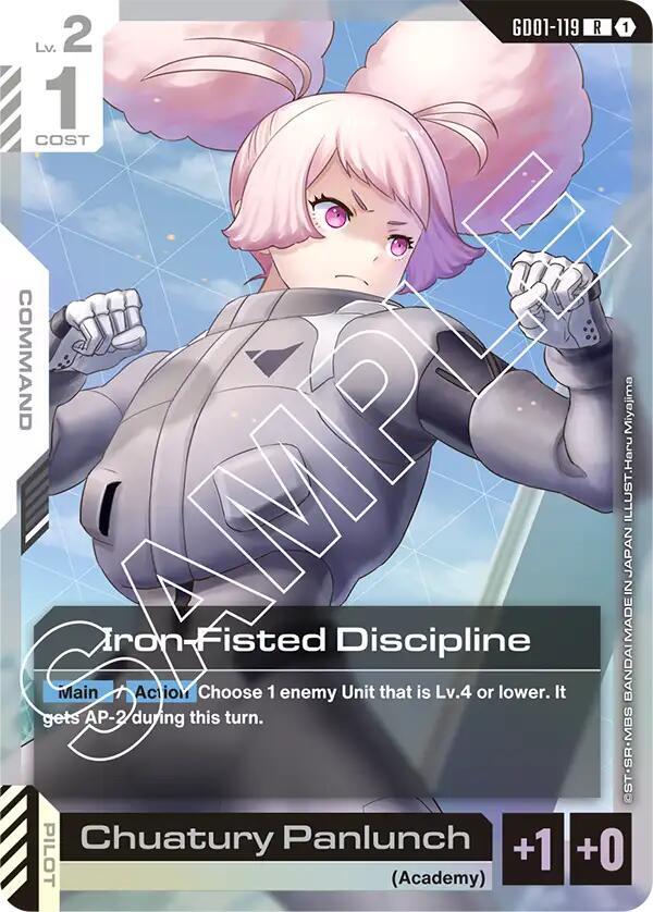 Iron Fisted Discipline GD01-119 (Newtype Rising)  - Holofoil