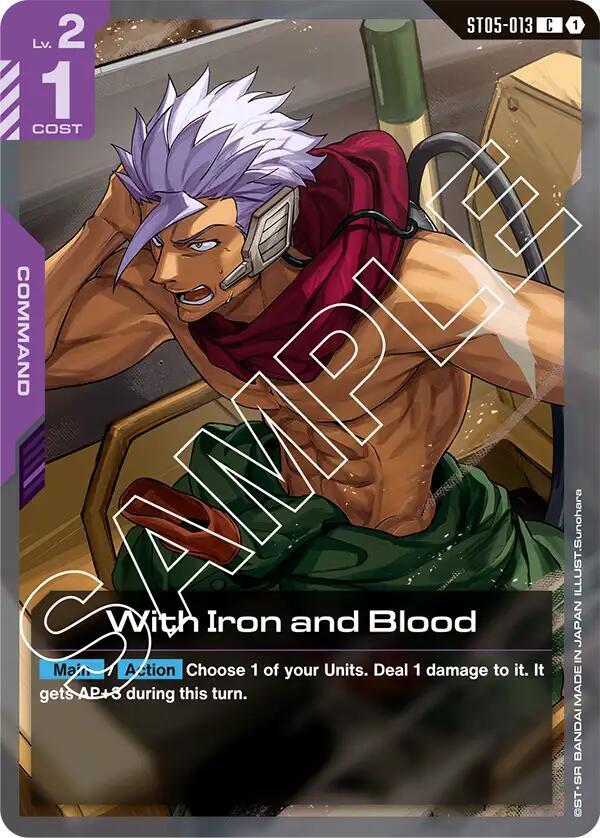 With Iron and Blood ST05-013 (Starter Deck 05: Iron Bloom) 