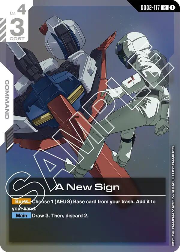 A New Sign GD02-117 (Dual Impact)  - Holofoil